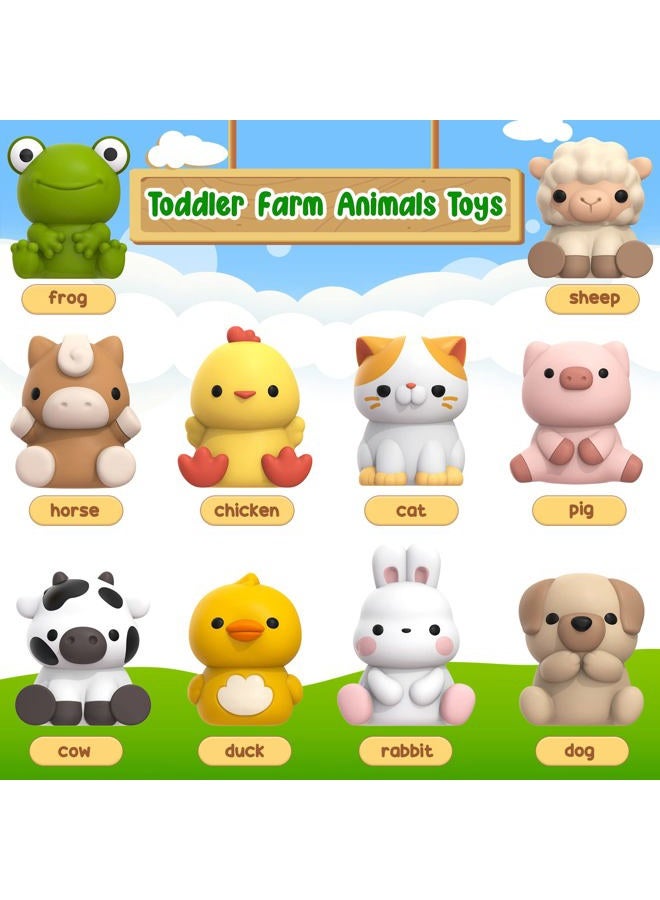 Letapapa Learning Toy for Toddlers 1 2 3 Year Old, 10 Farm Animal Toys & 10 Barns, Counting, Matching & Sorting Montessori Educational Sensory Toys, Christmas Birthday Easter Gift for Baby Boy Girl 1-3 - Image 2