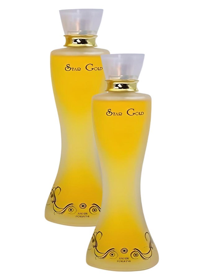 أهسان 2 قطع عطر جلف ستار جولد للنساء 100 مل - Image 1