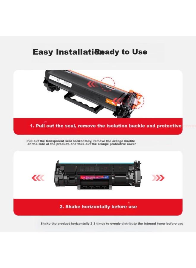 Huiwei Hewei W1460xxl خرطوشة الحبر، متوافق مع خراطيش حبر Hp 3104fdw، 3104fdn، 3004dw، خرطوشة طابعة 3004dn، خرطوشة الحبر W1460a، سعة عالية مع شريحة - Image 1