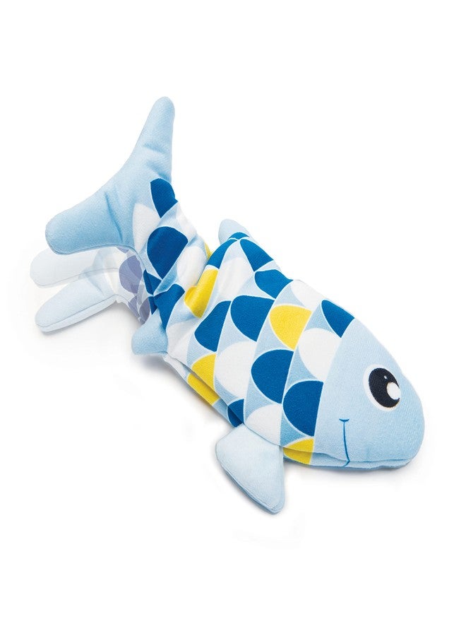 Catit Groovy Fish Interactive Cat Toy with Catnip, Blue - Image 1