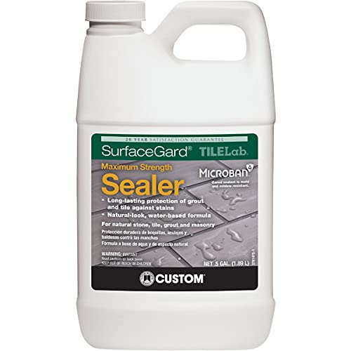 Custom Building Products 1/2-Gallon Silicone Penetrating Sealer for Tile, Stone, Porcelain, Marble - Image 1
