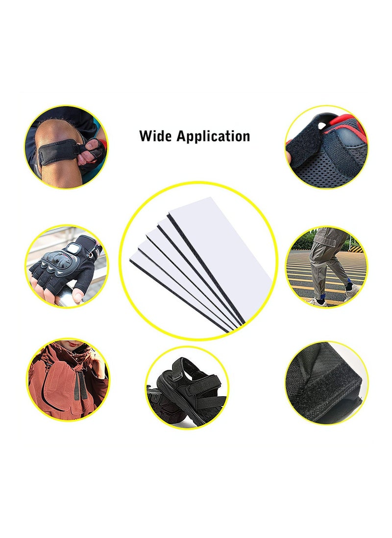 Generic Double Sided Sticky,  32Pcs Heavy Duty Hook and Loop Tape Strips with Adhesive Sticky Back, Strength Fasten Interlocking, for Home Office  - Image 2