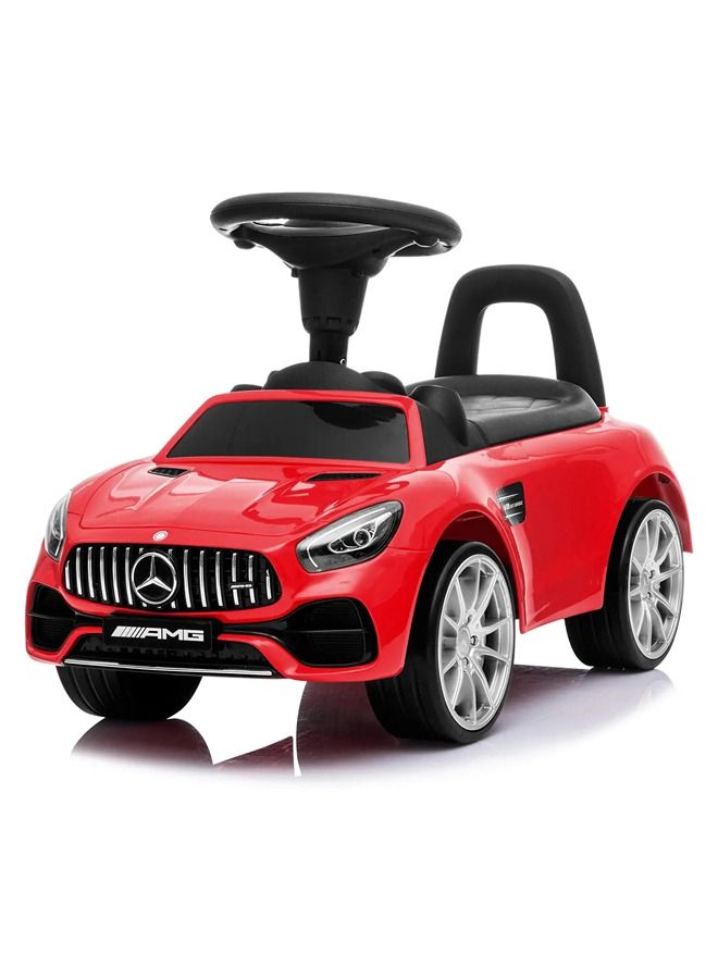 BAYBEE Licensed Benz Gt Ride On Baby Car For Kids Ride On Push Car With Music Button Kids Car With Storage Ride On Toy Car Push Ride On Car For Kids Baby Toddlers 1 To 3 Years Boys Girls Red - Image 1