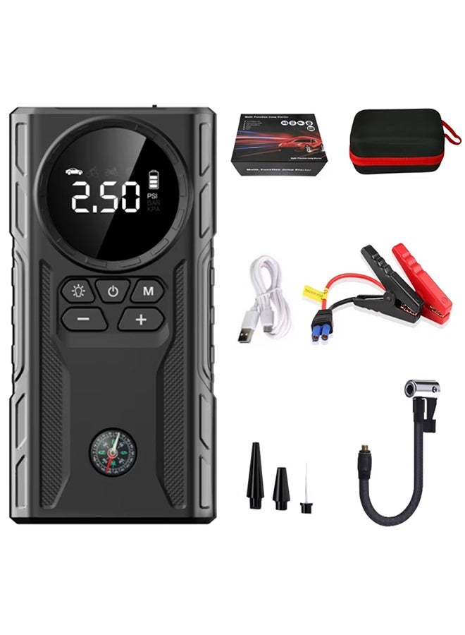 Generic 39800 mAh Jump Starter with Air Compressor 1800A 12V Car Battery Jump Starter with Display and Emergency Light  - Image 2