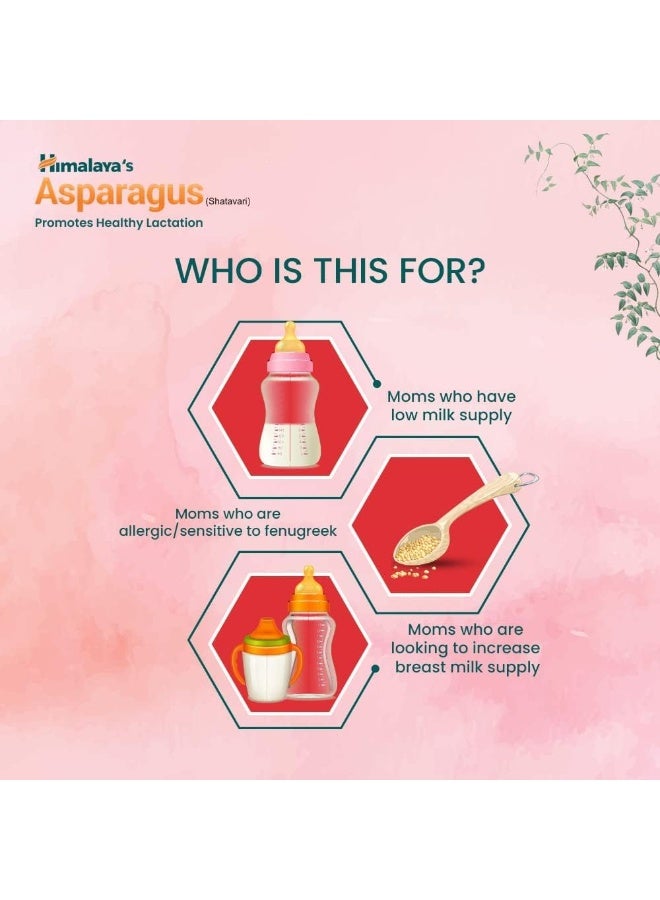 Himalaya Since 1930 Herbals Asparagus (Shatavari), Supports Women'S Health, Promotes Healthy Lactation, Herbal Veggie Capsule - Image 3