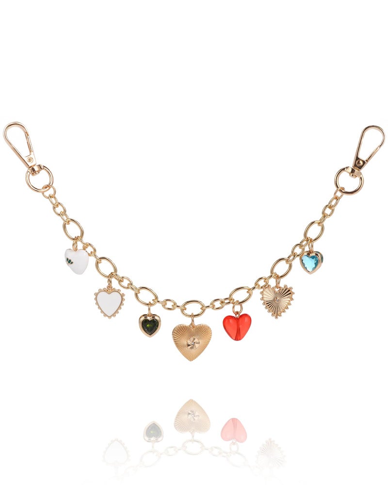 JIMYICLR Cute Bag Chain Charms for Handbag, Gold Purse Extender Chain, Wallet Chain Keychains Purse Charms for Women - Image 1