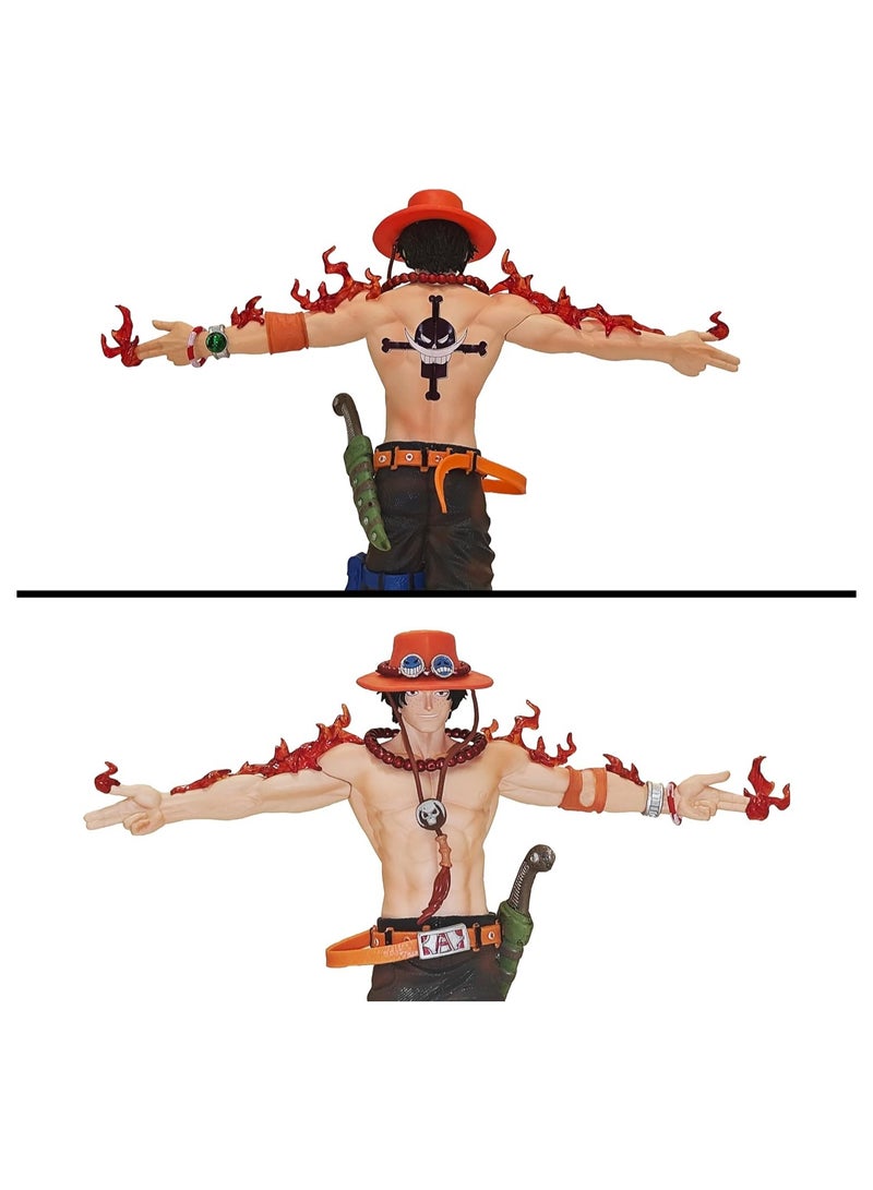 عام تمثال آس، دمية لوفي دمية أنيمي متحركة تمثال أنيمي مجسم ديكور قابل للتحصيل لعبة هدية 10.7 بوصة - Image 4