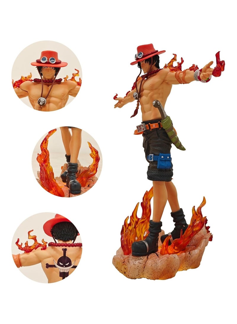 عام تمثال آس، دمية لوفي دمية أنيمي متحركة تمثال أنيمي مجسم ديكور قابل للتحصيل لعبة هدية 10.7 بوصة - Image 5