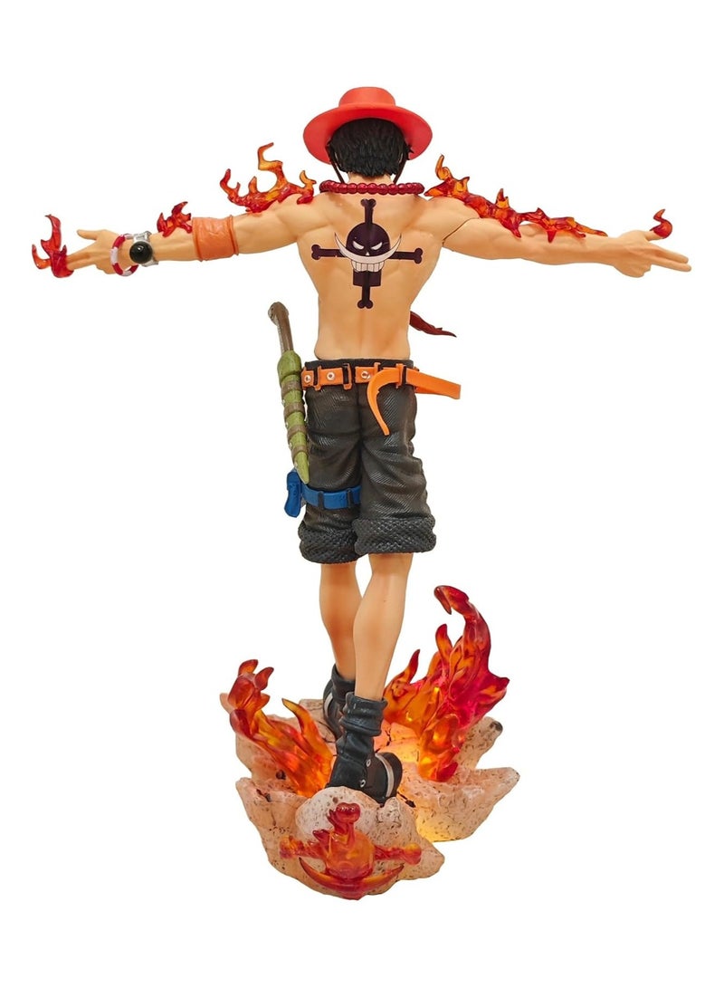 عام تمثال آس، دمية لوفي دمية أنيمي متحركة تمثال أنيمي مجسم ديكور قابل للتحصيل لعبة هدية 10.7 بوصة - Image 3