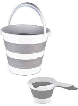 Viyalente - Foldable Multi Set of 5 - Bucket Basket Mug Basin Strainer - Image 1