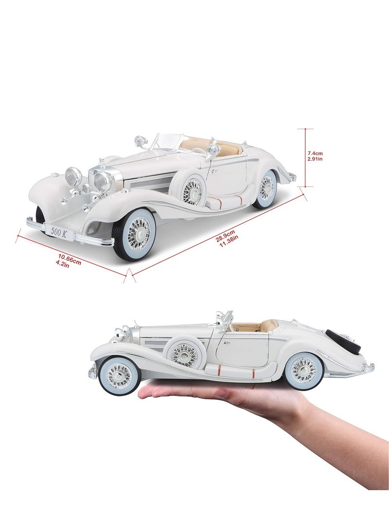 1:18 Scale Mercedes-Benz 500K Alloy Model - Vintage Classic Car for New Home Décor - Image 3