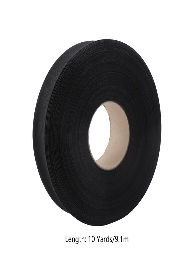 Vagocom 1 Inch Double Fold Bias Tape, Wide Fabric Sewing Tape Tape for Hemming Seaming Binding Piping Quilting (10 Yards, Black) - Image 2