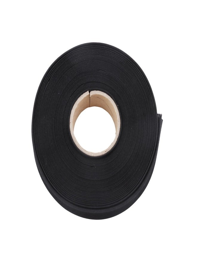 Vagocom 1 Inch Double Fold Bias Tape, Wide Fabric Sewing Tape Tape for Hemming Seaming Binding Piping Quilting (10 Yards, Black) - Image 1