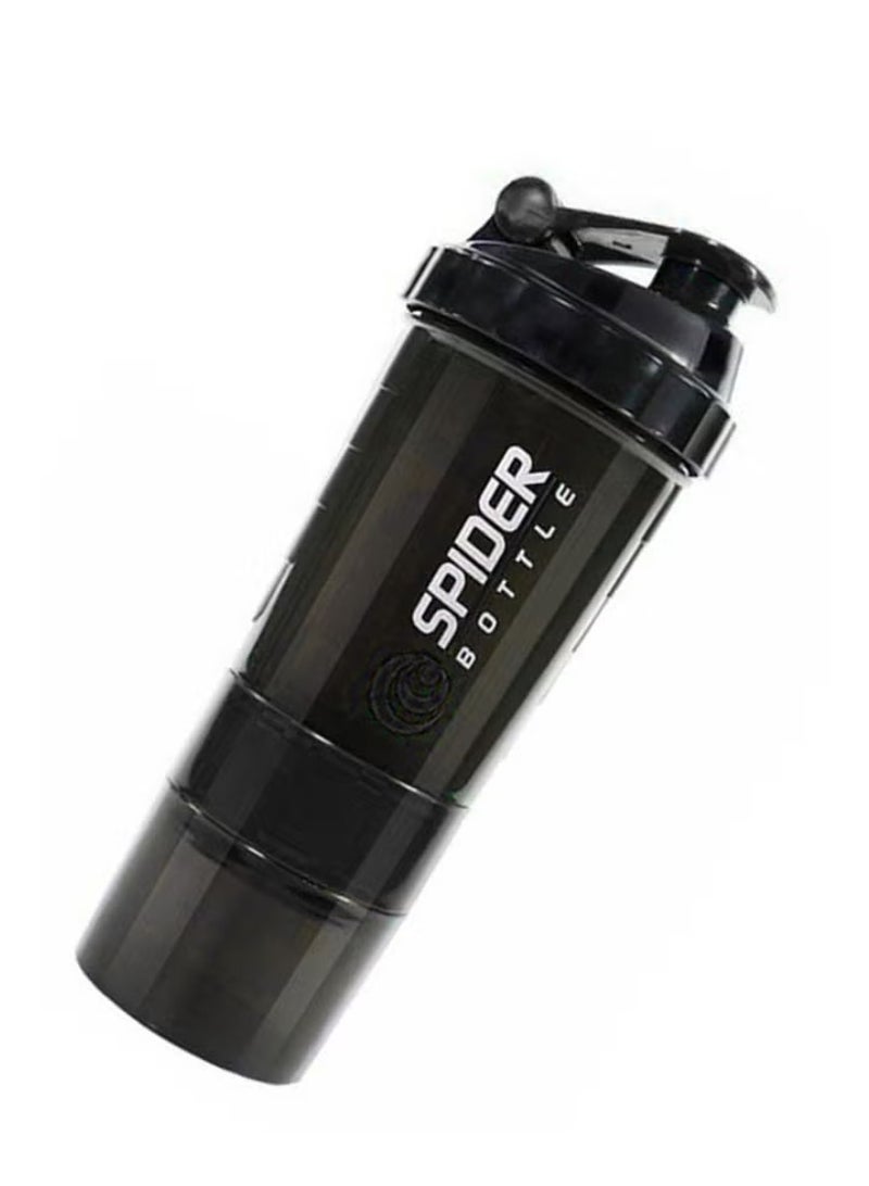 Generic Three Layers Protein Powder Shake Exercise Bottle 500ml - Image 2