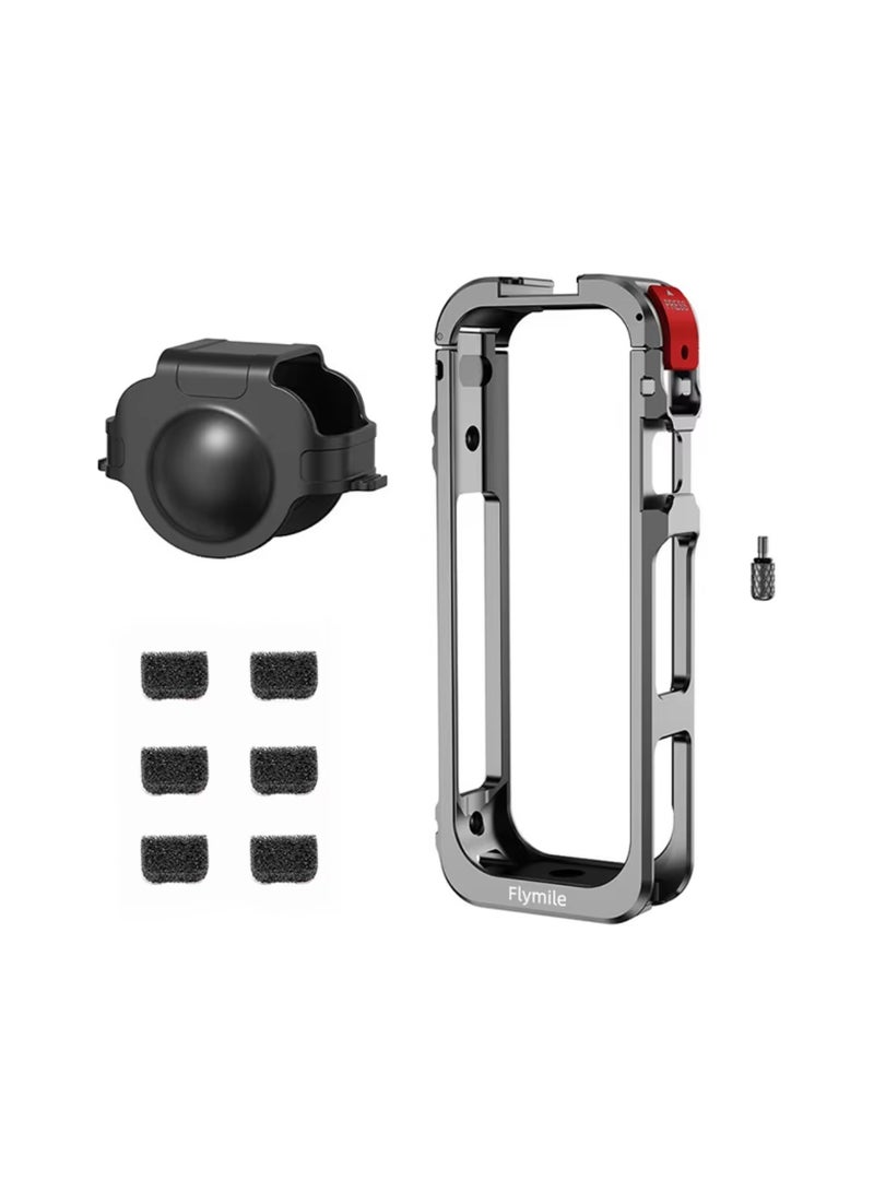 Metal Frame for Insta360 X5 Shockproof Protective Rabbit Cage Expansion Case Metal Frame Bracket for Insta 360 X5 Accessories - Image 1