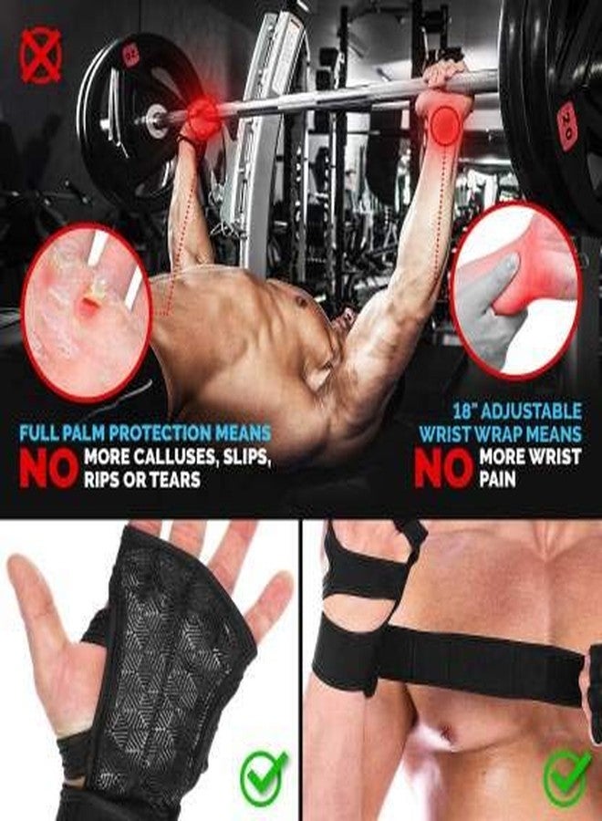 GymWar Workout Gloves with Wrist Support for Gym Workouts, Pull Ups, Cross Training, Weightlifting, Calisthenics, WOD, Exercise - Silicone Padding - Great Hand Grip & No Calluses - Image 5