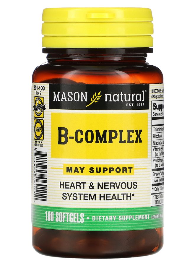 Mason Natural ب مركب 100 كبسولة لينة