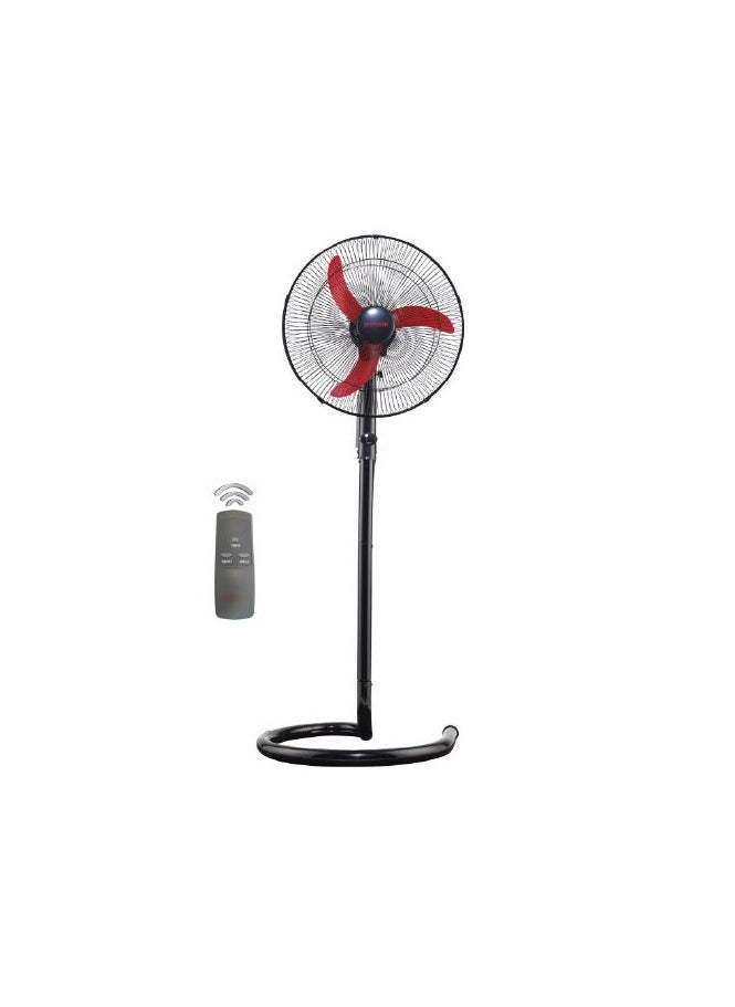 Fresh - Shabah Stand Fan 18 Inch with Remote 500004558 Red/Black - Image 1