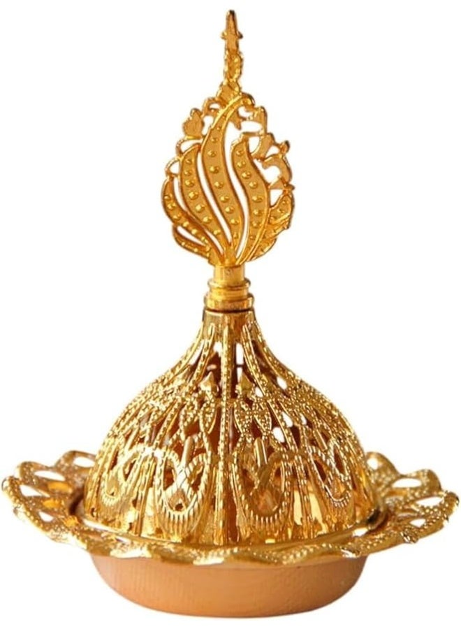 Ottoman Gold Mini Incense Burner: Elegance and Decoration in the Heart of Your - Image 4