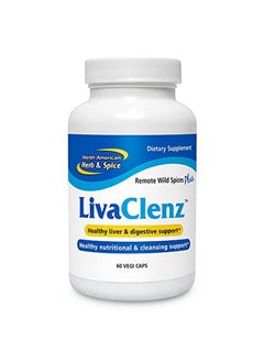 North American Herb & Spice Livaclenz 60 Capsules Concentrated Herbs & Spices Healthy Liver Digestive & Nutritional Support Nongmo 30 Servings  - Image 1
