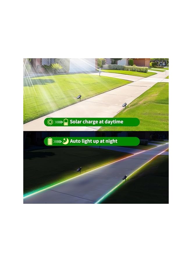 The Bros Solar Strip Lights 16.4FT, LED Solar Light Strip Outdoor Indoor, Two Charging Modes, Dimmable Solar Rope Lights with Remote Control, 8 Modes 4 Colours Strip Lights for Patio, Deck, Balcony Decor - Image 5