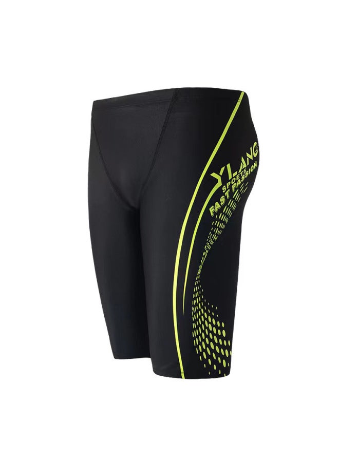 Swimming Trunks Men's Anti-embarrassment New Arrival Swimming Trunks Quick-drying Large Size Boxer Professional Fitness Training Fashionable Summer Swimwear