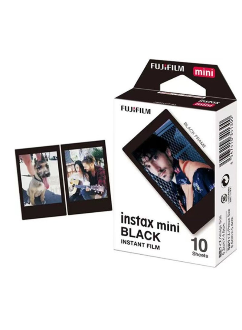 10 Sheet Instax Mini Film Photo Paper Black For Camera Portrait Home Decor - Image 4