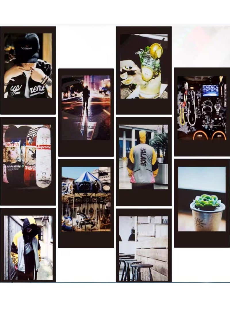 10 Sheet Instax Mini Film Photo Paper Black For Camera Portrait Home Decor - Image 5