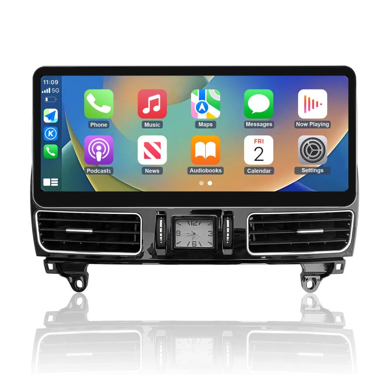 NINETOM 2026 Upgraded 123 UltraNarrow Touchscreen Wireless CarPlay Android Auto Receiver Compatible with MercedesBenz ML GL W166 X166 20122015 for NTG 4547 System - Image 2