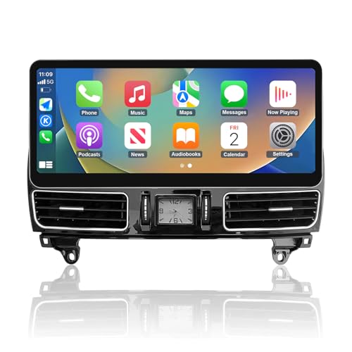 NINETOM 2026 Upgraded 123 UltraNarrow Touchscreen Wireless CarPlay Android Auto Receiver Compatible with MercedesBenz ML GL W166 X166 20122015 for NTG 4547 System - Image 1