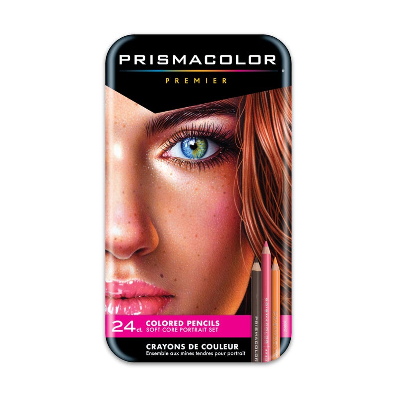 Prismacolor Premier Colored Pencils, Portrait Set, Soft Core, Adult Coloring, 24 Pack - Image 1