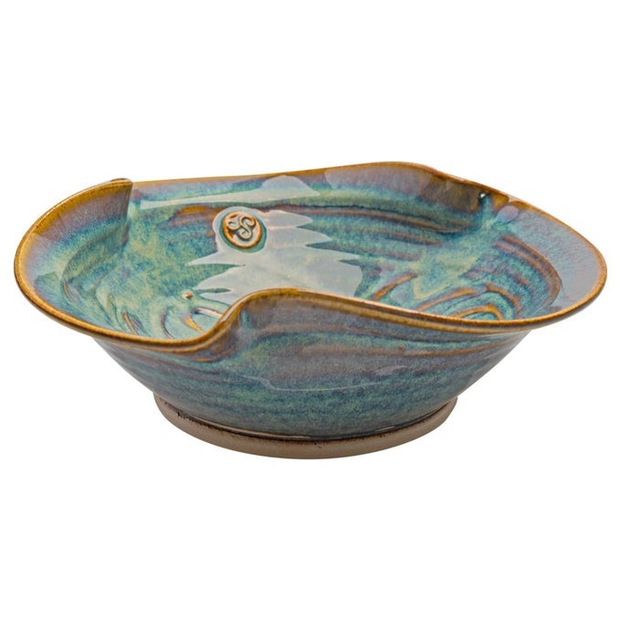 IRISH POTTERY NEWGRANGE BOWL HANDGLAZED HANDCRAFTED IN IRELAND LEAD CADMIUM FREE IRISH GIFTS FOR MEN WOMEN 10X314 INCHES 1000 ML LARGE