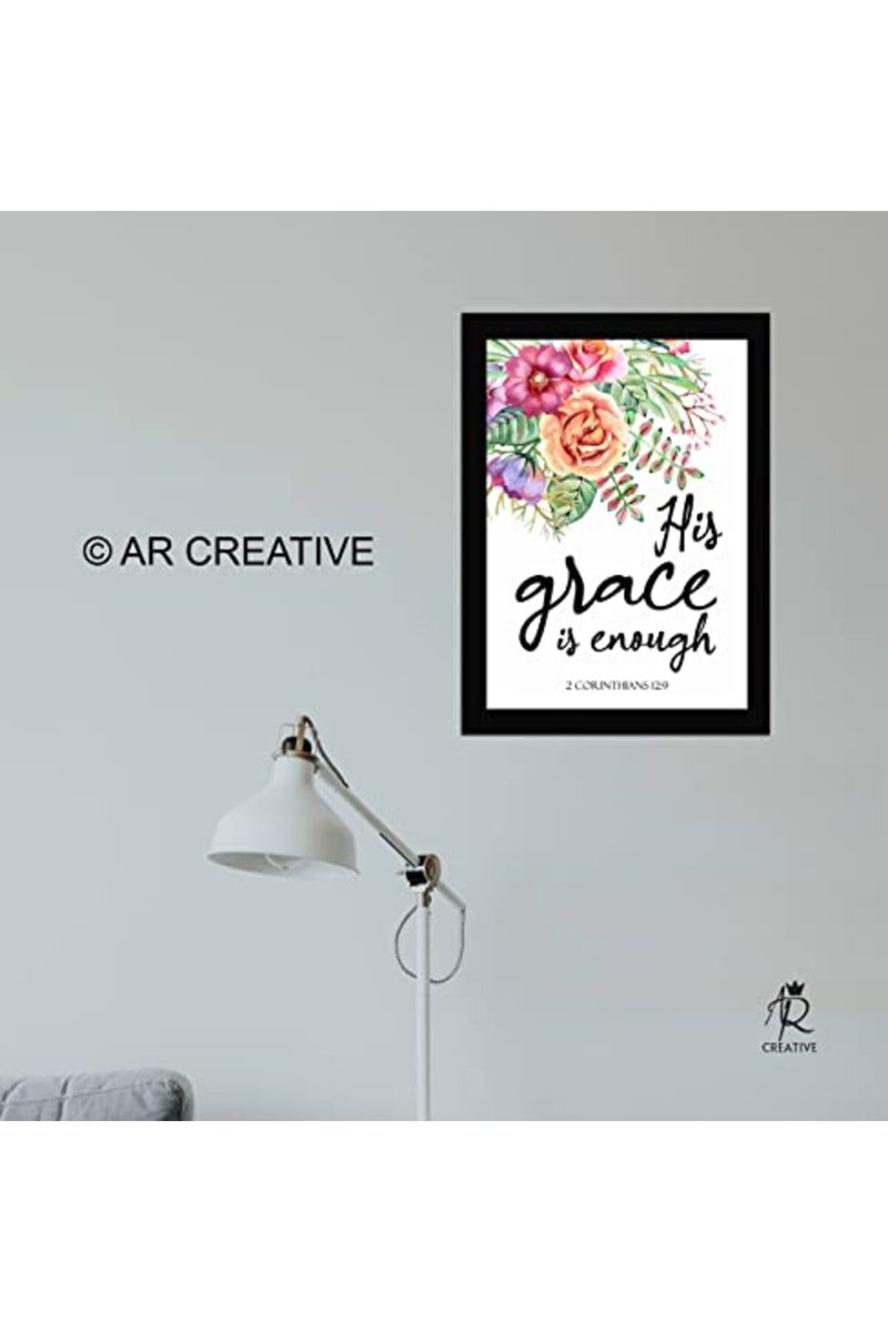 AR Creative His Grace Is Enough Framed Wall Poster - Image 3