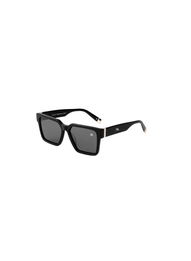 Kemet Eyewear Rectangular Full Rim Unisex Opal Black Black Lens  - Image 1