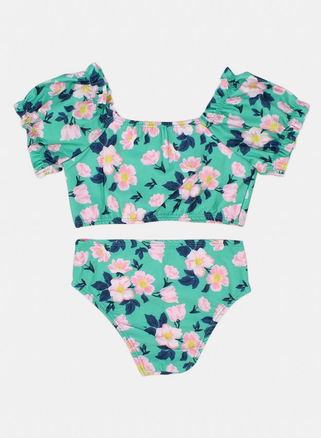 Our kids Our Kids Flowery Short-Sleeved Bikini - Image 2