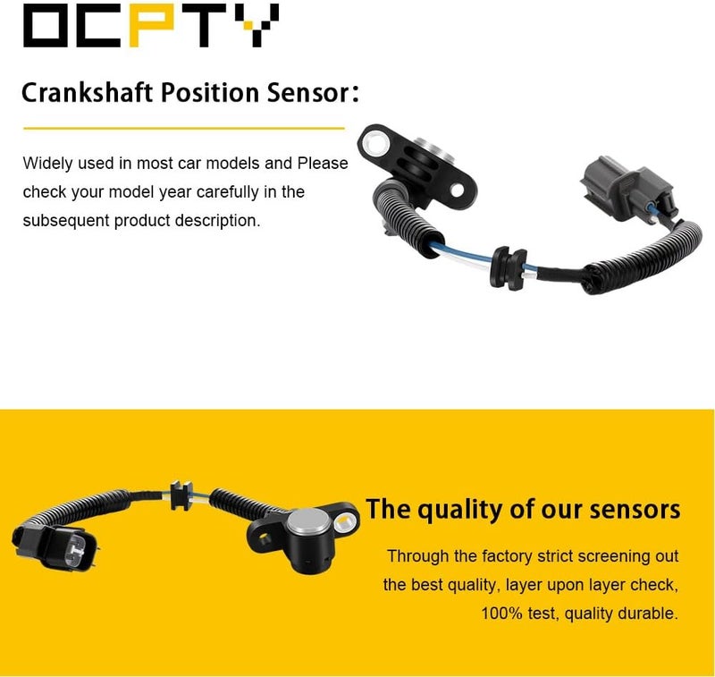 OCPTY Crankshaft Position Sensor Fit for Honda Civic 1996-2000 CR-V 1997-2001 for Acura Integra 1996-2001, OE# 37500-P72-A01 PC131, Easy Installation - Image 2