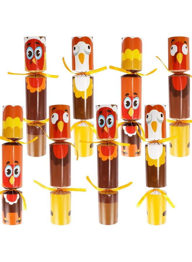 JOYIN 8 Pack Thanksgiving Party Favor,Turkey Style Thanksgiving Cracker,Party Games For Fall Holiday, No Snap Party Table Favor Set With Joke Dice & Gifts,Thanksgiving Holiday Cracker For Kids Adults - Image 1