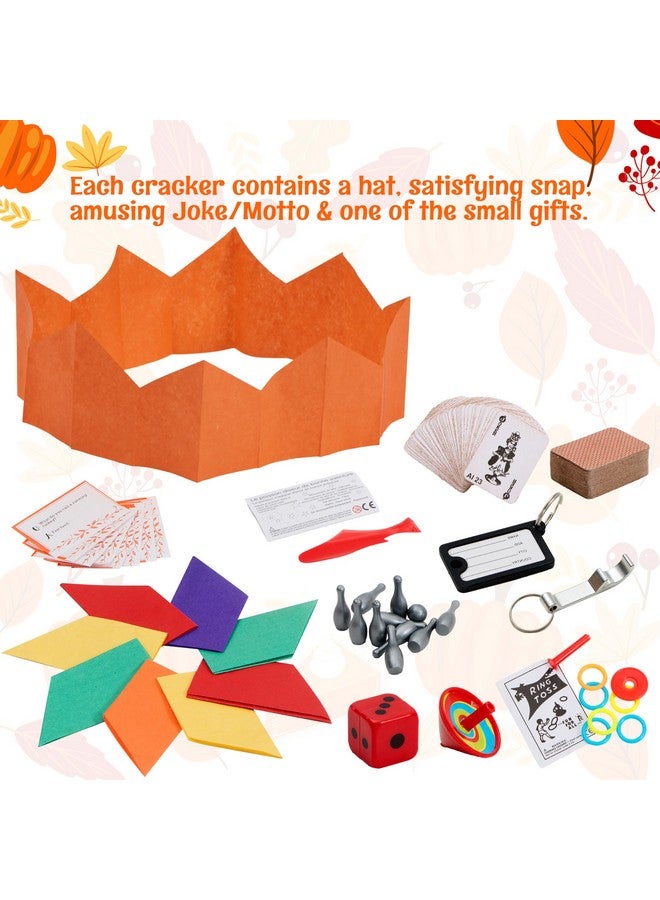JOYIN 8 Pack Thanksgiving Party Favor,Turkey Style Thanksgiving Cracker,Party Games For Fall Holiday, No Snap Party Table Favor Set With Joke Dice & Gifts,Thanksgiving Holiday Cracker For Kids Adults - Image 3