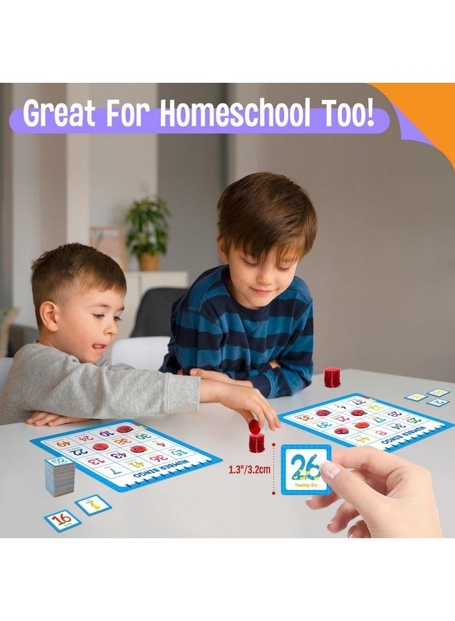 SpriteGru Family Bingo Game, Alphabet Animal Sight Word and Number Bingo Board Game, Counting and Matching Skills Classic Educational Game for Kindergarten and Preschool Kids, Perfect for Home and Classroom - Image 4