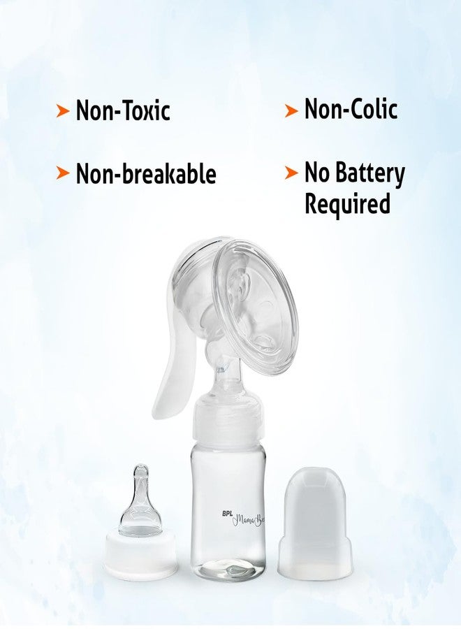 BPL Medical Technologies MamaBee Silicone Manual Breast Pump,Baby Milk Pump, Soft & Gentle - BPA Free (150 ML) - Image 3