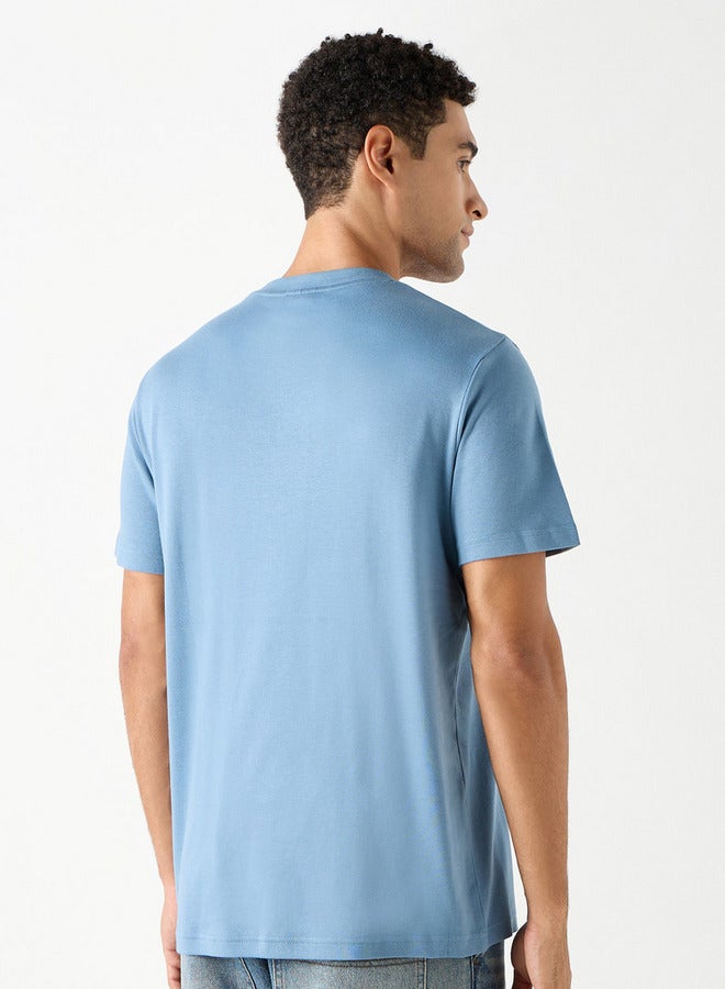 كابا تيشيرت بياقة ضيّقة وأكمام قصيرة وطبعات شعار من كابا - Image 3