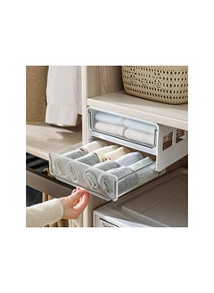 DMG TECH Under Desk Drawer Hidden Selfadhesive Under Mount Desk Drawer Slide Out Office Organizers And Storage Drawers Under Mounted With 2 Layers For Office/Classroom/Home  - Image 2