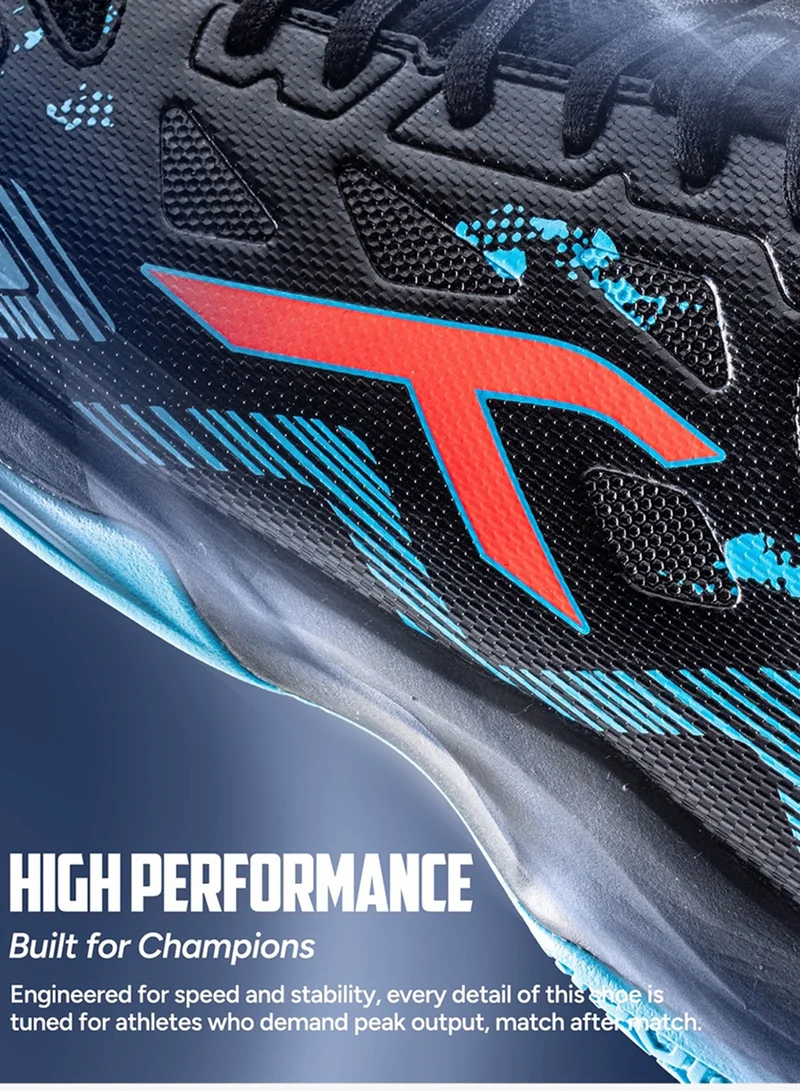HUNDRED Black/Blue/Orange HUNDRED Razor Unisex Badminton Shoes  | Best Price UAE