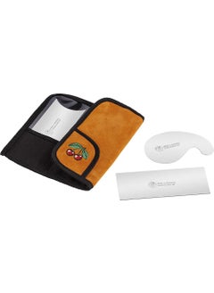 KIRSCHEN Two Cherries Wooden Scraper Scraper Set with Leather Bag 