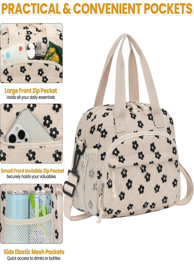 ELONGRIVER Insulated Lunch Bag for Women, Kids Girls, Floral - Image 5