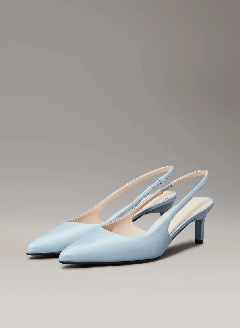 CALVIN KLEIN Leather Slingback Pumps