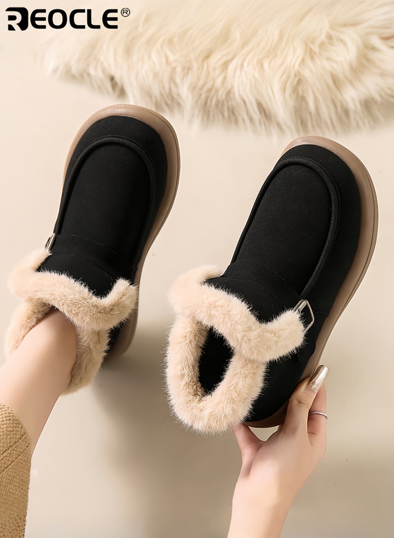 REOCLE Women's Winter Chukka Boots with On-The-Go Comfort and Insulated Design Snow Ankle Boots with Versatile Style for Cold Weather Wear - Image 1