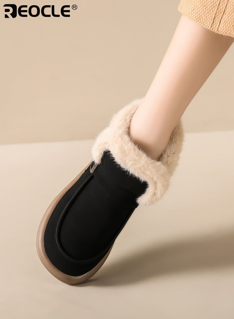 REOCLE Women's Winter Chukka Boots with On-The-Go Comfort and Insulated Design Snow Ankle Boots with Versatile Style for Cold Weather Wear - Image 4