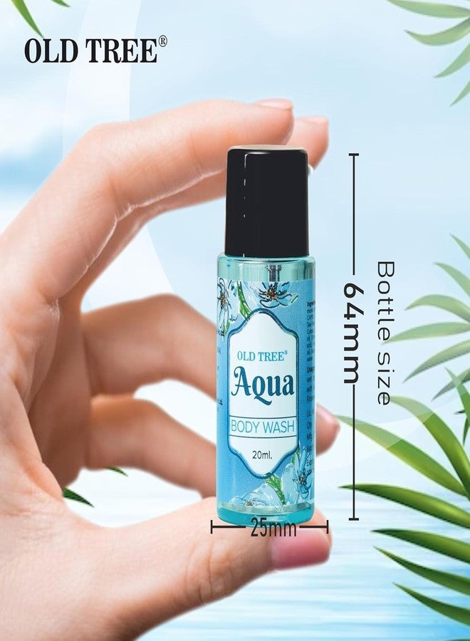 أولد تري مجموعة مستلزمات استحمام فندق أولد تري أكوا شامبو 20 مل - زجاجة شامبو صغيرة الحجم للسفر (عبوة واحدة) للفنادق ودور الضيافة والسفر - Image 5