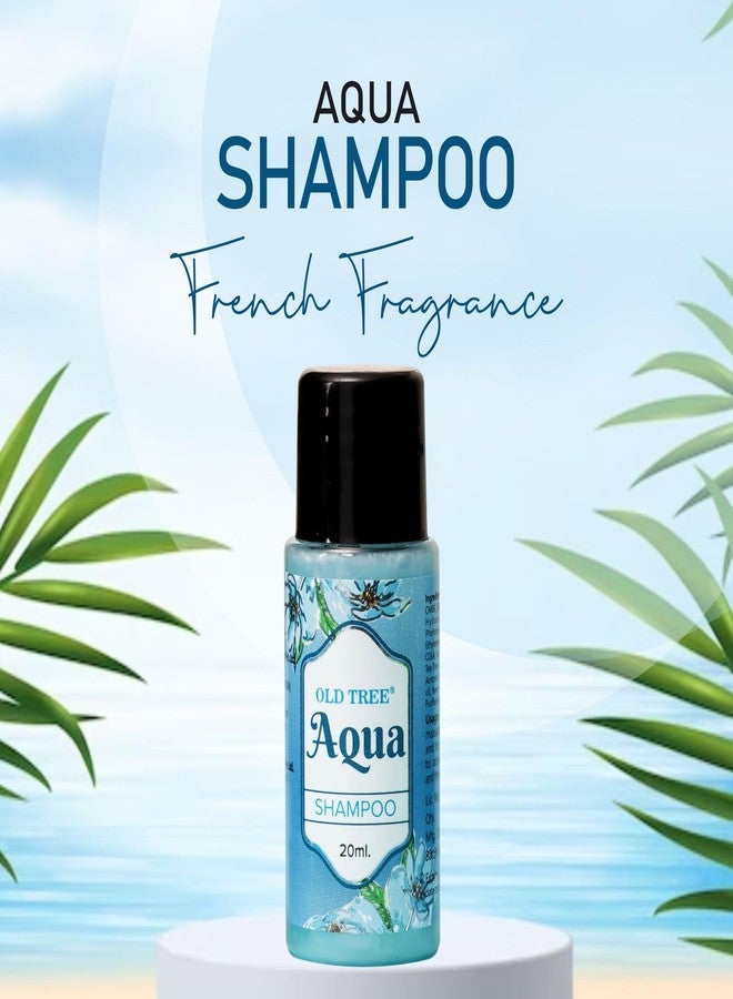 أولد تري مجموعة مستلزمات استحمام فندق أولد تري أكوا شامبو 20 مل - زجاجة شامبو صغيرة الحجم للسفر (عبوة واحدة) للفنادق ودور الضيافة والسفر - Image 3